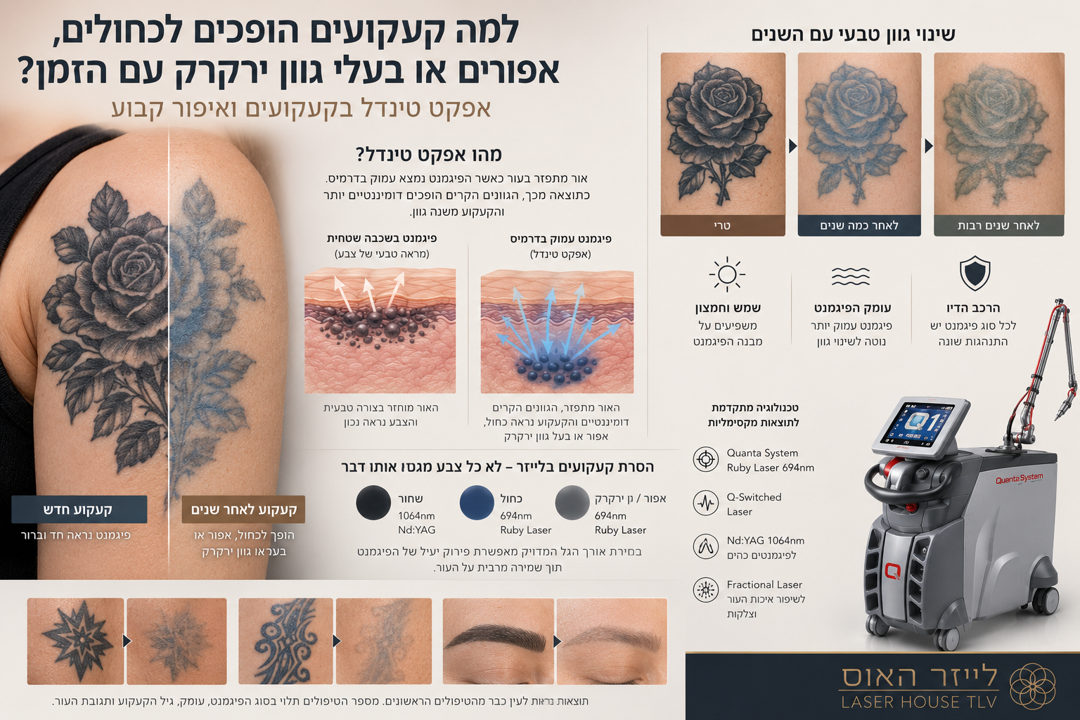 Tyndall effect tattoo