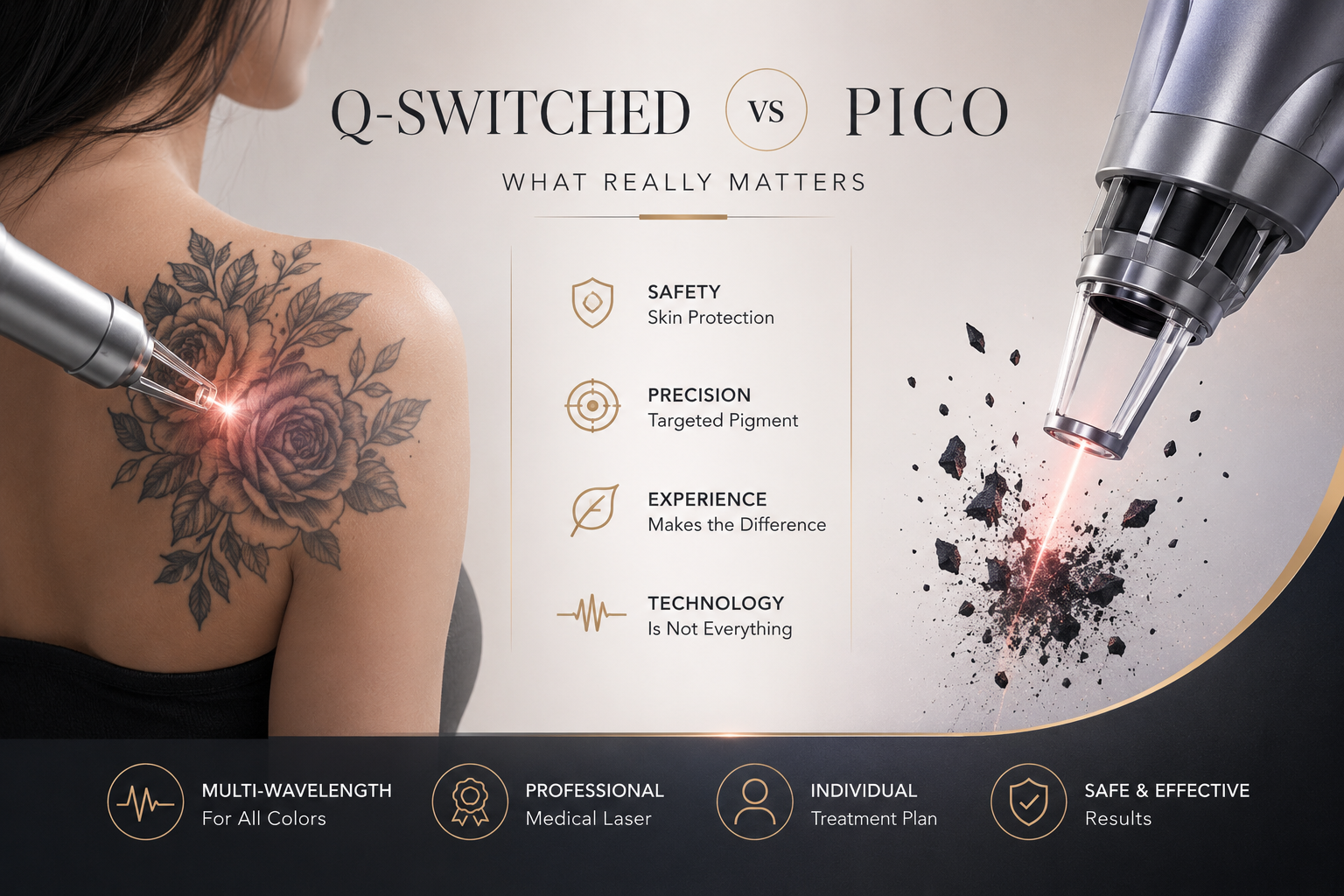 Q-Switched vs Pico Tattoo Removal - What Really Matters?