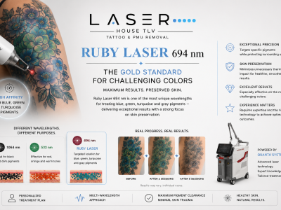 Ruby Laser 694nm: The Gold Standard for Challenging Tattoos Colors