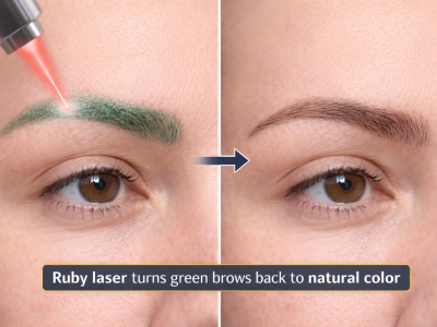 Why Do Eyebrows Turn Green ? Laser Eyebrow Tattoo Removal Guide