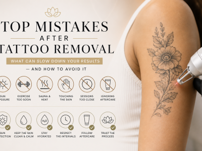 Top Mistakes After Tattoo Removal