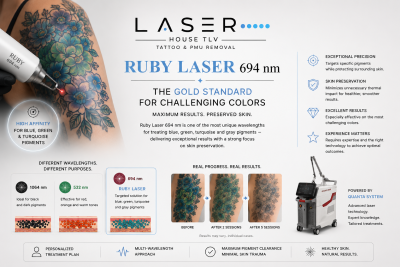 Ruby Laser 694 nm: Uses and Considerations in Tattoo Removal